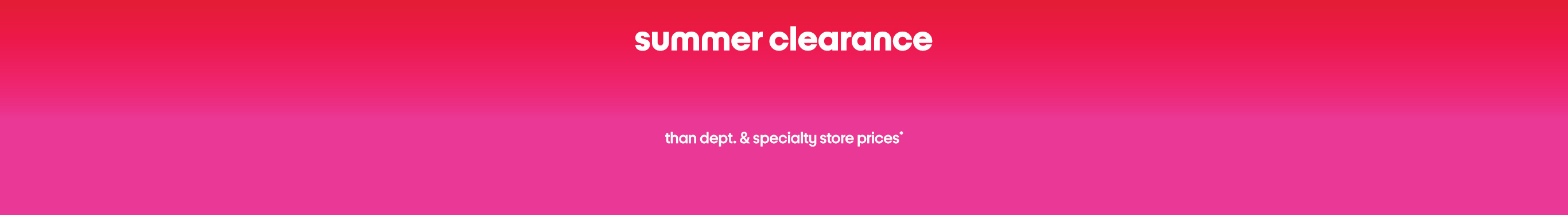 summer clearance